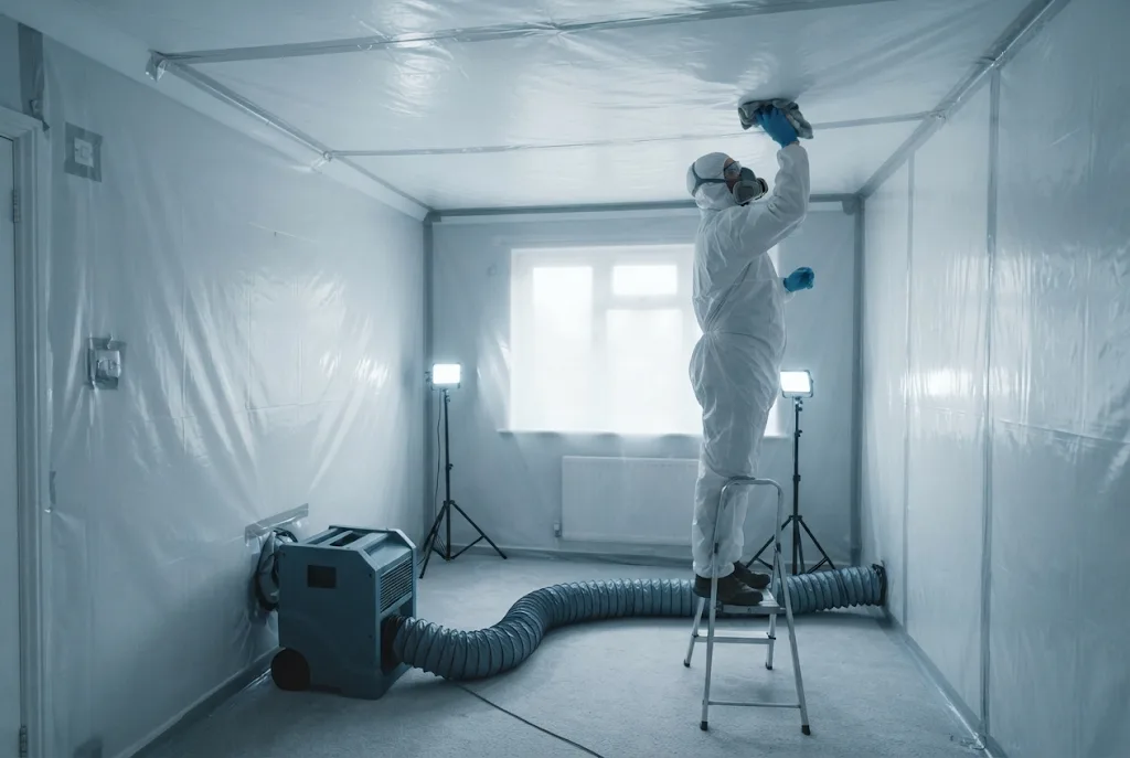 Sealed containment room